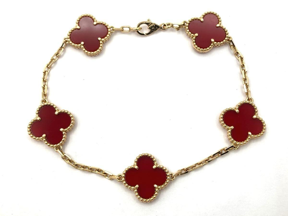 ヴィンテージアルハンブラ 5P カーネリアン 750YG 11.9g