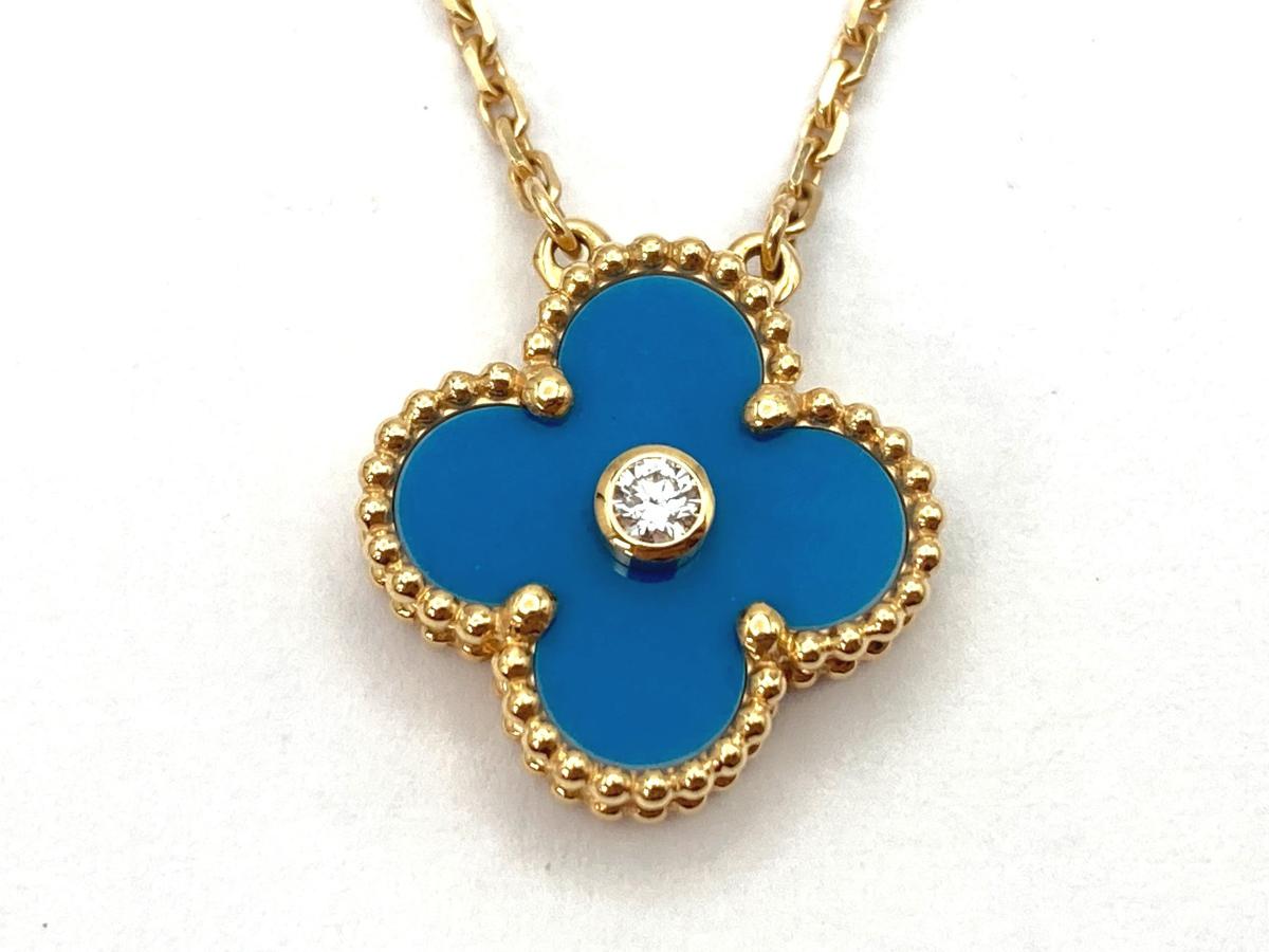 ヴィンテージアルハンブラ セーブル １Ｐダイヤ 750YG 6.7g