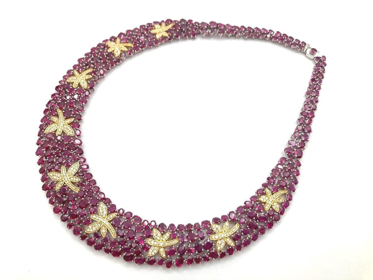 ルビー86.58 FD2.61  K18  110.7g     