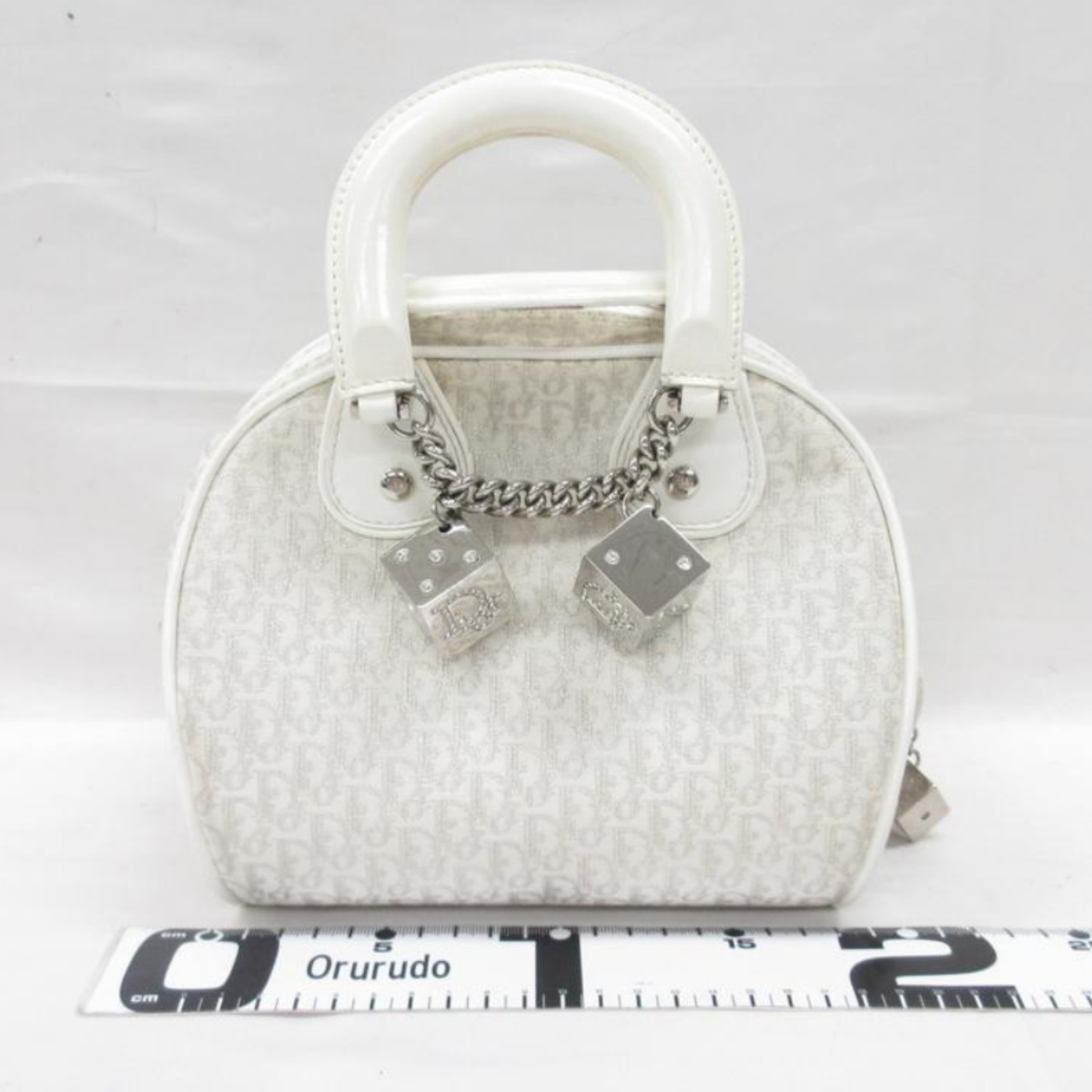 ハンド トロッター ギャンブラー ラメ キャンバス 白